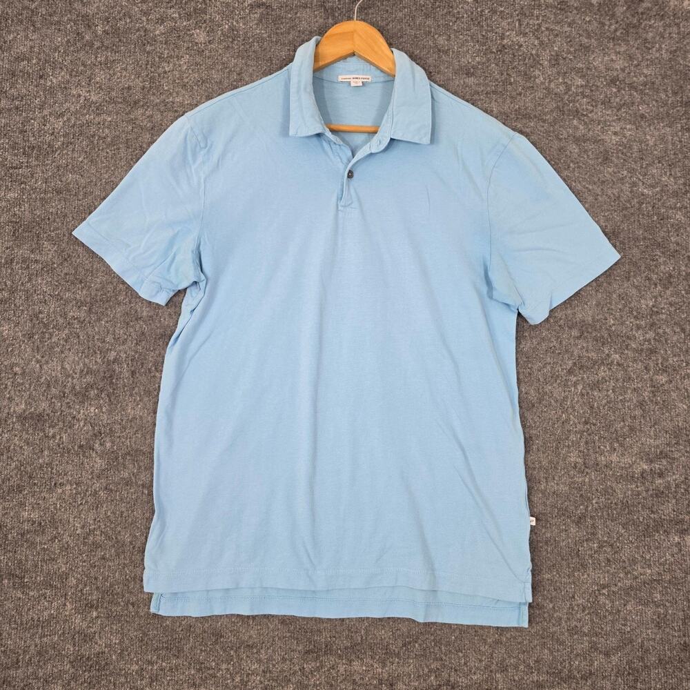 James Perse Shirt Men Medium Standard Polo Lightweight Soft Casual Minimalist